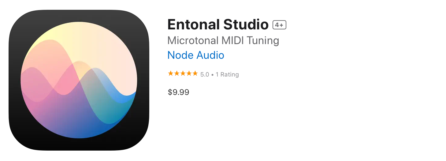 Entonal Studio on iOS
